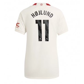 Manchester United Rasmus Hojlund #11 Replika Tredjetrøje Dame 2023-24 Kortærmet